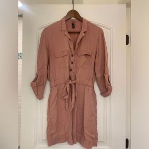 Pink Zara long sleeve dress - Medium